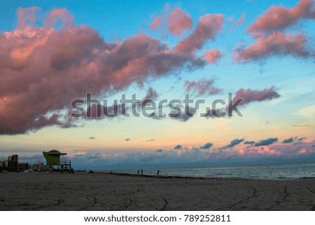 Sunset on Miami Beach