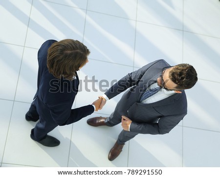 Business handshake and business people concepts.