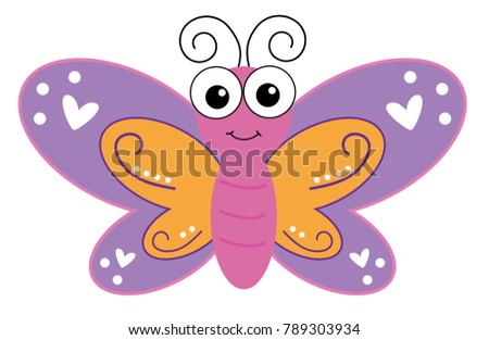Colorful Cute Butterfly