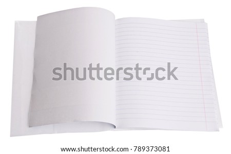 notebooks in a line