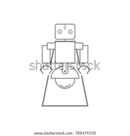 robot super hero icon. Web element. Premium quality graphic design. Signs symbols collection, simple icon for websites, web design, mobile app, info graphics on white background
