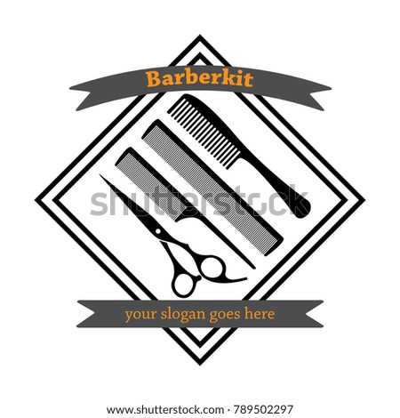 premium barber logo series