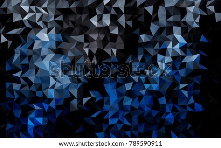 BLUE vector abstract polygonal template. Colorful abstract illustration with gradient. A completely new design for your business.