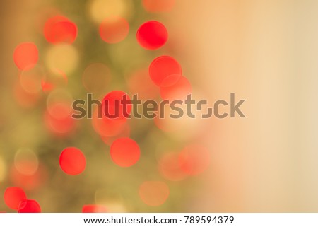 Fairy and smooth christmas bokeh lights