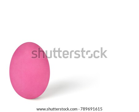 preserved egg  isolated on white  background with copy space.