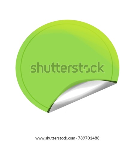 Green Sticker Object