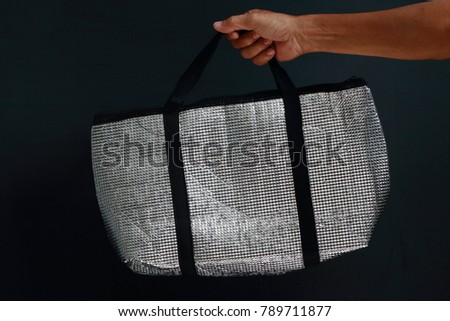 silver color Cooling bag