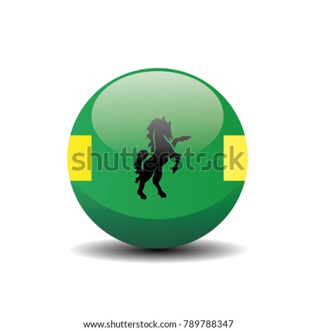 Owaqua circle button flag background texture. Vector illustration.