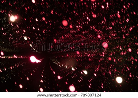 black background with colored led lights that simulate the space of the cosmos