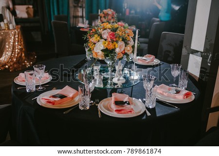 decorative floral decorations at a wedding