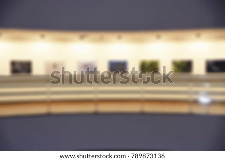 Abstract blurred Background of Art Gallery