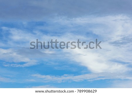 Sky with white cloud