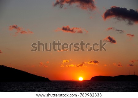 view of sunset and sky
