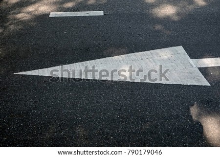 New asphalt texture with white line on road