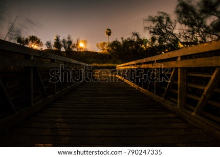 Bridge at night time 