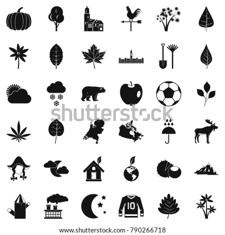 Uniform icons set. Simple style of 36 uniform vector icons for web isolated on white background