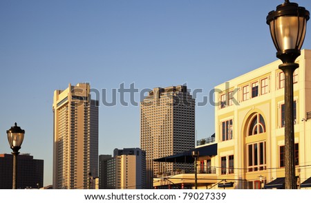 New Orleans, Louisiana - morning panorama of the city