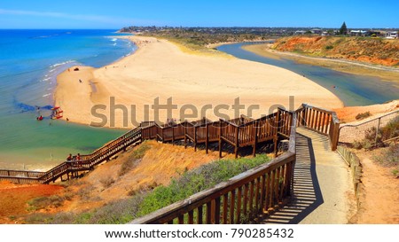 Beach in Adelaide Royalty-Free Stock Photo #790285432