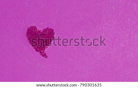 pieces of crayon in heart shape, Valentine's day concept.