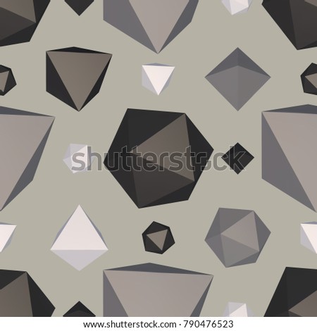 Abstract backdrop with polygon. Vector illustration.