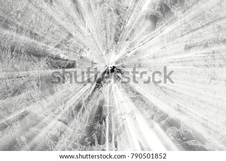 abstract background blur with rays / white rays of light on a dark background, abstract cracks, traces, acceleration, motion, space and stars.