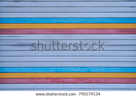 Dirty Colored Shutter                               
