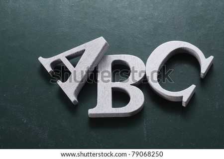 stock image of the alphabet a b c