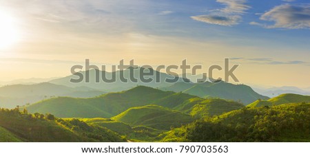 green hill mountain range  