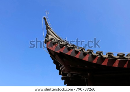 Chinese architectural corner eaves

