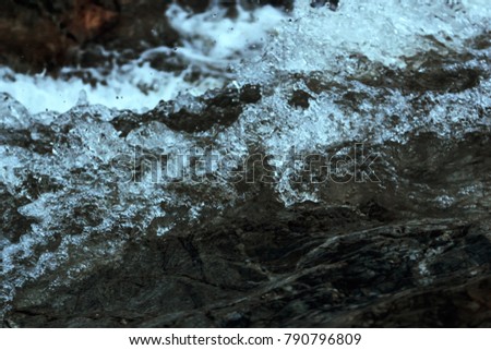 water splash surface closeup 