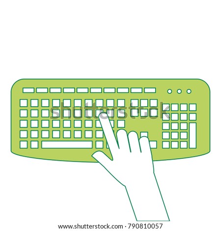 user with keyboard icon