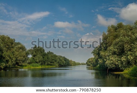 Canal in Danube Delta