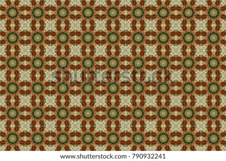 Abstract graphic pattern. Beautiful kaleidoscope red- green seamless background.
