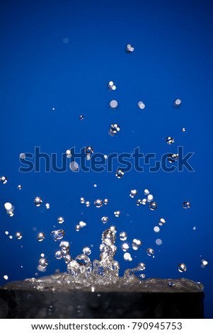 Picture of splash of water on background