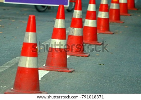 A road cone 