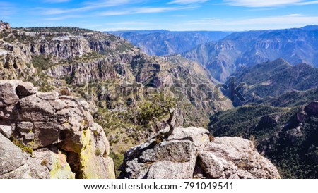 Copper Canyon (Barrancas del Cobre) - Sierra Madre Occidental, Chihuahua, Mexico Royalty-Free Stock Photo #791049541