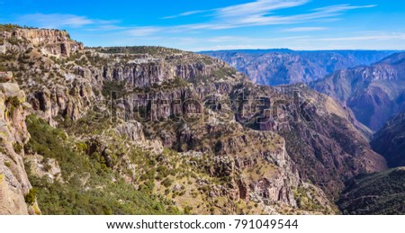 Copper Canyon (Barrancas del Cobre) - Sierra Madre Occidental, Chihuahua, Mexico Royalty-Free Stock Photo #791049544