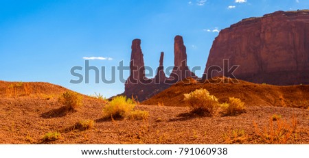 Sunset at Monument Valley, Utah and Arizona