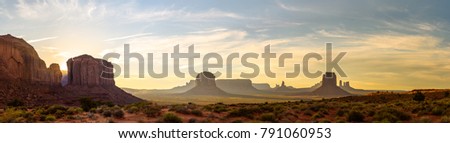 Sunset at Monument Valley, Utah and Arizona Royalty-Free Stock Photo #791060953