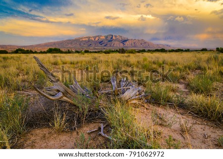 Sandia Mountains in Arizona  Royalty-Free Stock Photo #791062972