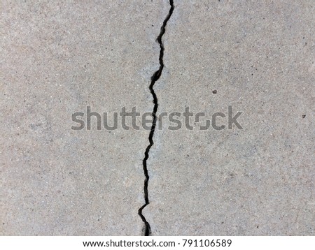 Concrete crack floor texture background