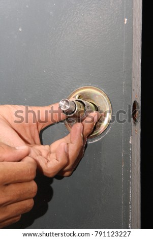 Photo for installing door lock