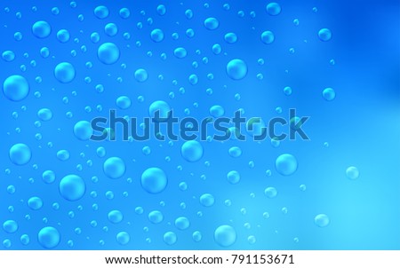 Light BLUE vector layout with circle shapes. Modern abstract illustration with colorful water drops. Completely new template for your brand book.