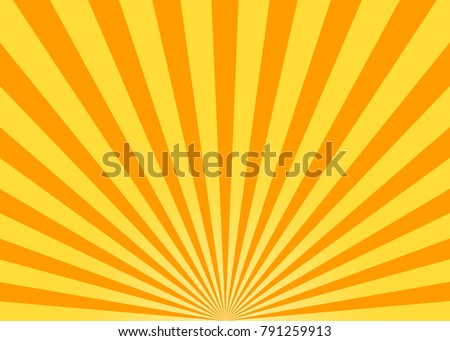 Abstract yellow sun rays vector background Royalty-Free Stock Photo #791259913