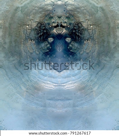 postmortem vision, Tribute to Dalí, abstract symmetrical vertical photograph of the deserts of Africa from the air, aerial view, abstract expressionism, mirror effect, symmetry, kaleidoscopic
