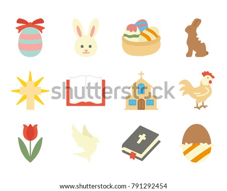 Easter flat icon