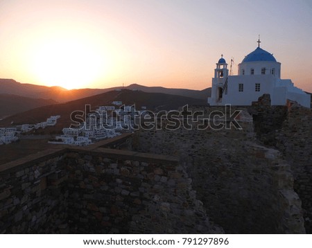 Photo from iconic churches in castle of Astypalaia with unique traditional character, Dodecanese, Greece