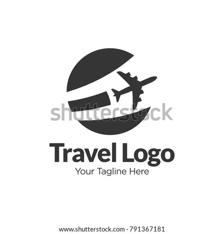 Airplane sign icon. Travel trip round the world symbol. Circle and square buttons. Flat design set. Thank you ribbon. Vector