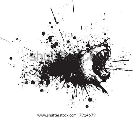 Vector Abstract Lion Spray Royalty-Free Stock Photo #7914679