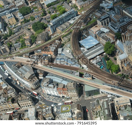 Aerial View of Borough Market London